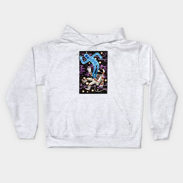 Astro-Ghost Kids Hoodie by jackteagle